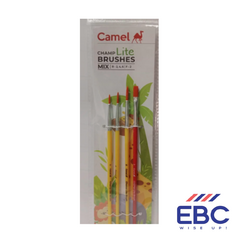 CAMEL Champ Lite Brushes Mix Set of 4 | Size R- 2,4,6 | F- 2 